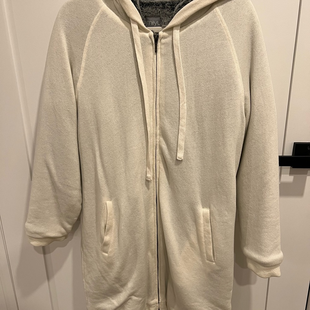 Maison Simons long fur hoodie